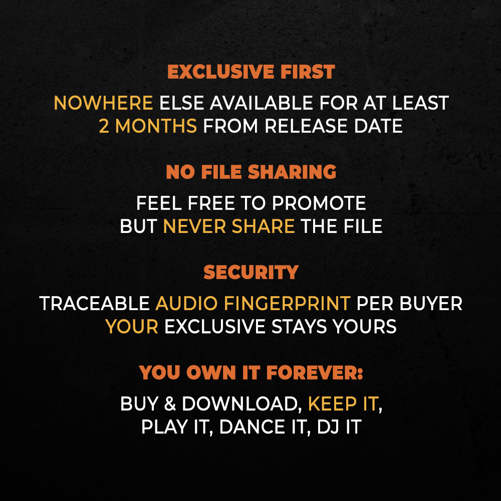 Exclusive First: nowhere else available for at least 2 months from release date. Exclusive music releases at heartbeatspro.com